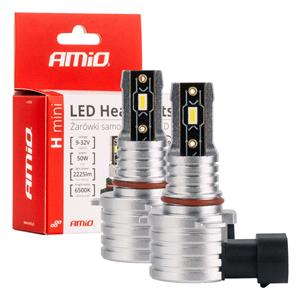 Bulbs   by Bulb Type, AMIO H mini Series 12V 50W HB3 6500K LED Bulbs   Twin Pack, AMIO