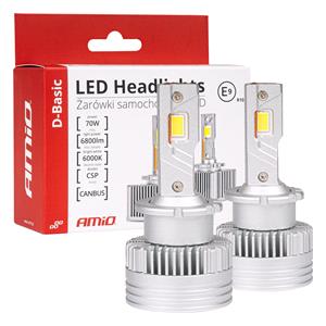 Bulbs   by Bulb Type, AMIO D Basic Series D4S/D4R 70W 6000K LED Headlights   Twin Pack, AMIO