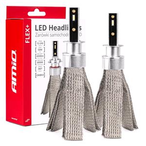 Bulbs   by Bulb Type, AMIO Flex+ Series 12/24V 50W H1 6000K Canbus LED Headlight Bulbs   Twin Pack, AMIO