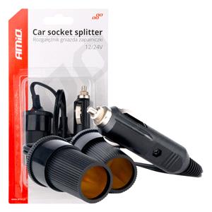 Switches, 12V 24V car lighter socket splitter, AMIO