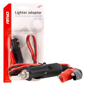 Switches, Lighter socket adapter with crocodile output 12V 24V 60cm , AMIO
