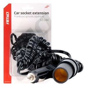 Switches, Car Cigarette Lighter Socket Extender 12v/24v   300cm, AMIO