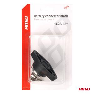 Battery connector distribution block bus bar 8-fold max 48V 160A