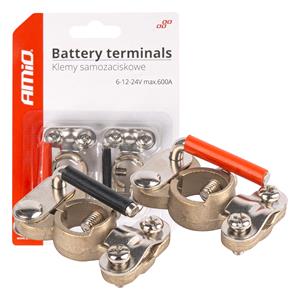 Car Battery Accessories, Brass Battery Terminals 600A   Pair, AMIO