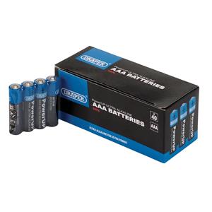 Domestic Batteries, Draper 03970 PowerUP Ultra Alkaline AAA Batteries (Pack of 40), Draper