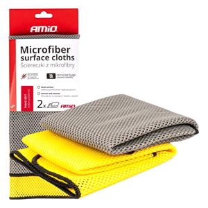 Cloths, Sponges and Wadding, Microfiber Surface Cloth 40x40cm 280g   Pack of 2, AMIO