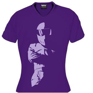 Clothing   Gifts and Merchandise, Top Gear Tee   Shadow Stig (Ladies) V neck Small Purple, Top Gear