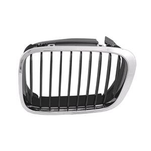 Grilles, BMW 3 Series, E46, 1998 2001 LH Grille, With Black Vanes, Saloon & Estate, 