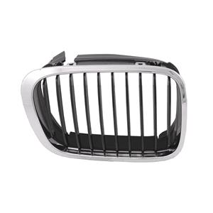 Grilles, BMW 3 Series, E46, 1998 2001 RH Grille, With Black Vanes, Saloon & Estate, 