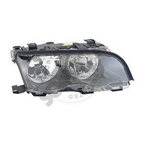 Lights, Right Headlamp (With Black Bezel, Original Equipment) for BMW 3 Series Coupe 1999 2001, 