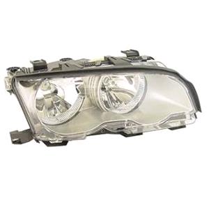 Lights, Right Headlamp (With Chrome Bezel, Original Equipment) for BMW 3 Series Coupe 2001 2003, 