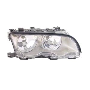 Lights, Right Headlamp (Chrome Bezel) for BMW 3 Series Coupe 2001 2003, 
