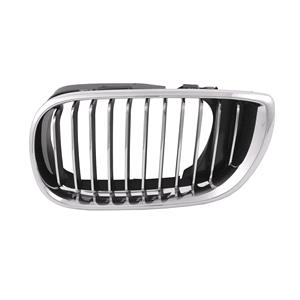 Grilles, Bmw 3 Series E46 2002 2005 Saloon & Estate Grille L.H. (Passengers Side), With Chrome Fins, 