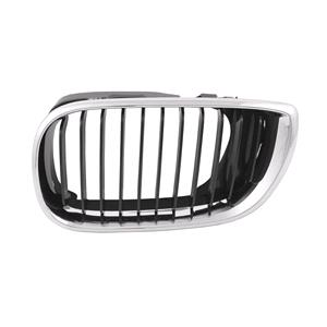 Grilles, Bmw 3 Series E46 2002 2005 Saloon & Estate Grille L.H. (Passengers Side), With Black Fins, 