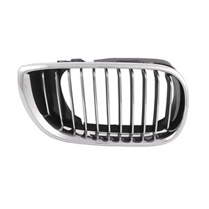 Grilles, Bmw 3 Series E46 2002 2005 Saloon & Estate Grille R.H. (Drivers Side), With Chrome Fins, 