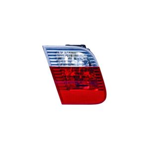 Lights, Left Rear Lamp (Red & Clear, Inner, Saloon Models, Original Equipment) for BMW 3 Series 2002 to 2005, 