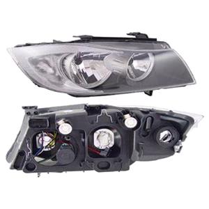Lights, Right Headlamp (Twin Reflector, Halogen, Takes H7/H7 Bulbs, Supplied Without Motor) for BMW 3 Series Touring 2008 on, 