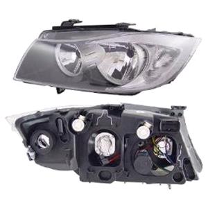 Lights, Left Headlamp (Halogen, Takes H7/H7 Bulbs, Supplied Without Motor) for BMW 3 Series Touring 2005 2008, 