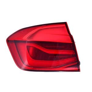 Lights, Left Rear Lamp (Outer, On Quarter Panel, LED, Saloon Models Only, Original Equipment) for BMW 3 Series 2015 to 2018, 