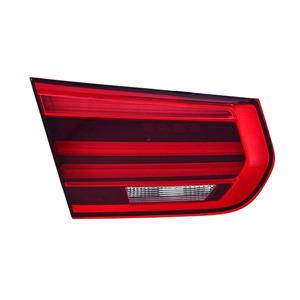 Lights, Left Rear Lamp (Inner, On Boot Lid, LED / Halogen, Saloon & Estate, Original Equipment) for BMW 3 Series 2015 to 2019, 