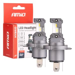 Bulbs   by Vehicle Model, AMIO Hybrid series 12V 60W H4/H19 6000K Twin Pack Canbus LED Bulbs for Bmw 3 Series Saloon 1975   1983, AMIO