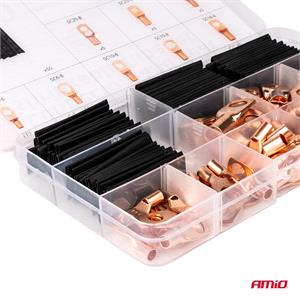 Wire Connectors and Heat Shrinkable Tubes - Set of 140
