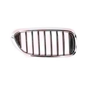 Grilles, BMW 5 Series G30/31 2017 2020 RH Grille, With Chrome Frame, With Black Vanes, For M Sport Models, 
