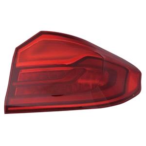 Lights, Right Rear Lamp (Outer, On Quarter Panel, LED, Saloon Only) for BMW 5 Series 2017 2020, 