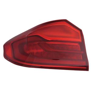Lights, Left Rear Lamp (Outer, On Quarter Panel, LED, Saloon Only) for BMW 5 Series 2017 2020, 
