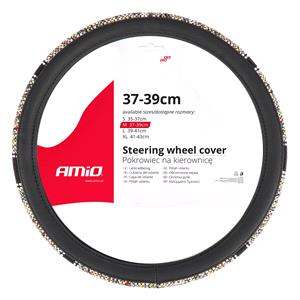 Steering Wheel Covers, Steering Wheel Cover   Multi Coloured Trim   37 39cm, AMIO