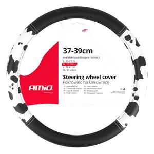 Steering Wheel Covers, Steering Wheel Cover   Cow Pattern   37 39cm, AMIO