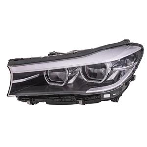 Lights, Left Headlamp (LED, Without Dynamic Bend Light, Supplied Without LED Modules, Original Equipment) for BMW 7 Series, G11, 2015 2019, 