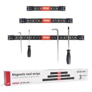 Magnetic Holders, Magnetic Strips Tool Holders Set   1x20cm 1x30,5cm 1x46cm, AMIO