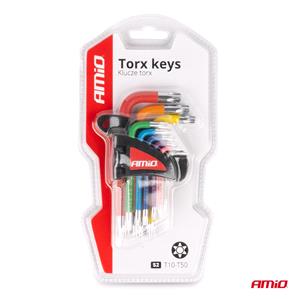 Short S2 Steel TORX Keys - Set of 9