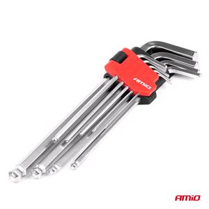 AMIO Imbus HEX Keys with Handle - Set of 9