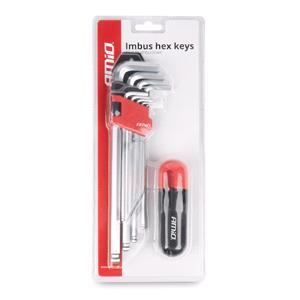 AMIO Imbus HEX Keys with Handle - Set of 9