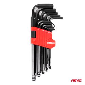 AMIO Imbus HEX Keys, CRV, Black - Set of 13