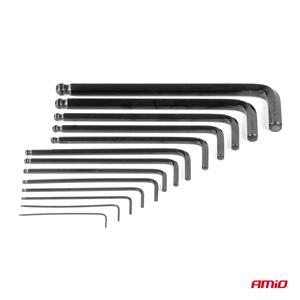 AMIO Imbus HEX Keys, CRV, Black - Set of 13