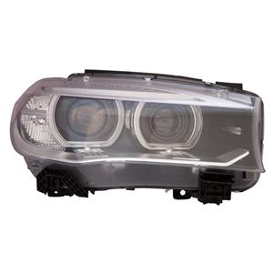 Lights, Right Headlamp (Bi Xenon, Takes D1S Bulb, Without Curve Light, Original Equipment) for BMW X5 2014 2018, 