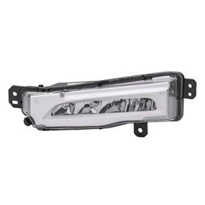 Lights, Right Front Fog Lamp (LED, With Silver Bezel, Original Equipment) for BMW X5 2018 Onwards, 