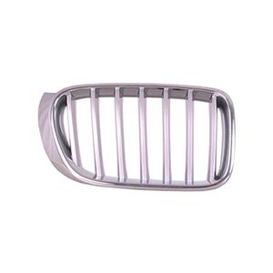 Grilles, BMW X3, F25, 2014 2017 RH (Drivers Side) Front Bumper Grille, Painted Silver, With Chrome Frame, X Line Models, 
