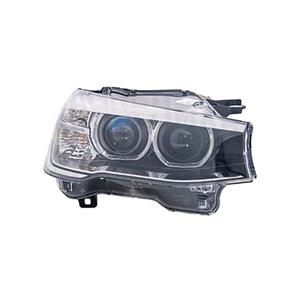 Lights, Right Headlamp (Bi Xenon, Takes D1S Bulb, Without Curve Light, Supplied With Motor, Original Equipment) for BMW X3 2014 to 2017, 