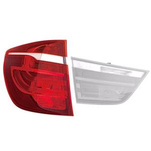 Lights, Left Rear Lamp (Outer, On Quarter Panel, LED Type, Original Equipment) for BMW X3 2011 to 2017, 