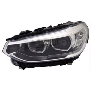 Lights, Left Headlamp (LED, With Adaptive Lighting, Supplied Without Control Module, Original Equipment) for BMW X3 2017 to 2021, 