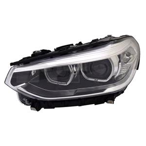 Lights, Left Headlamp (LED, Without Adaptive Lighting, Supplied Without Control Module, Original Equipment) for BMW X3 2017 2021, 