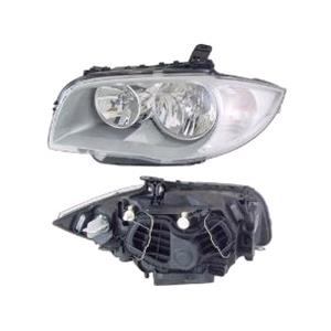 Lights, Left Headlamp (Halogen, Takes H7/H7 Bulbs, Supplied With Motor, Original Equipment) for BMW 1 Series 5 Door 2004 2007, 