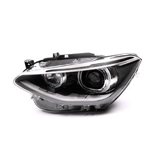 Lights, Left Headlamp (Bi Xenon, Takes D1S Bulb, With LED Daytime Running Light, Without Bending Light, With Motor, Original Equipment) for BMW 1 Series 5 Door 2012 2015, 