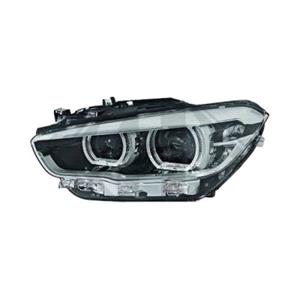 Lights, Left Headlamp (LED, Without Curve Light, With LED Daytime Running Light, Supplied Without LED Modules, Original Equipment) for BMW 1 Series 5 Door 2015 2019, 
