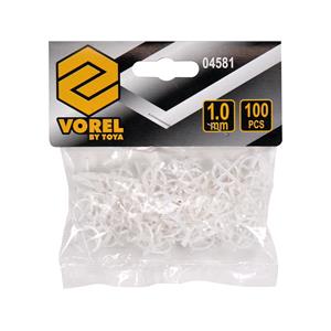 Tile Spacers, Tile crosses with grip U1,0mm, VOREL