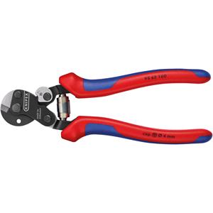 Wire Rope Cutters, Knipex 04598 160mm Wire Rope Cutters with Heavy Duty Handles   , Knipex